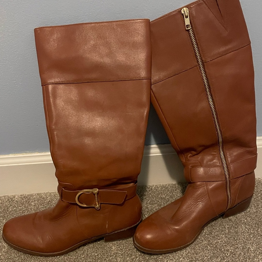 Lands End Tan Riding Boot